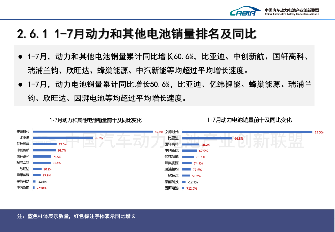 中國汽車動力電池產業創新聯盟：7月我國動力和其他電池合計產量爲133.8GWh 同比增長44.3% - 圖片13