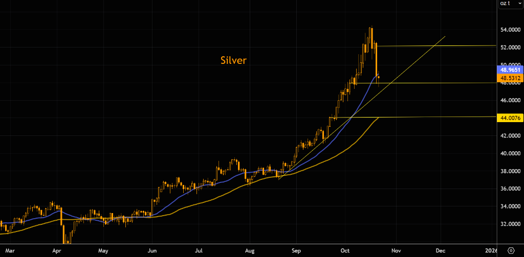 金銀隔夜暴跌後，交易員緊盯‘技術成敗線’：黃金4000美元、白銀48美元 - 圖片2