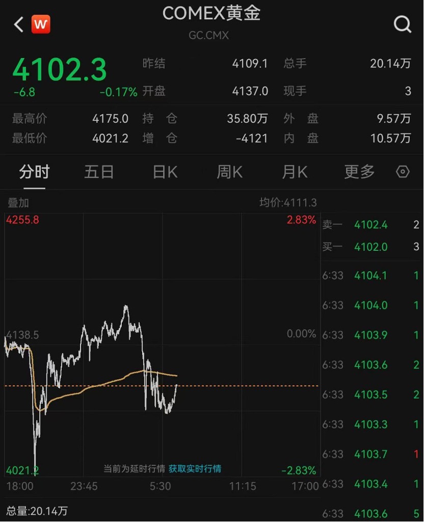 黄金惊现高台跳水 300亿追涨资金短线被套 基金经理火线心理按摩 - 图片1