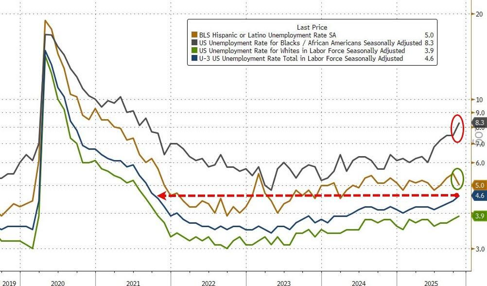 美国11月新增非农就业6.4万人,失业率意外升至4.6%,10月就业减少10.5万人逊于预期 - 图片5