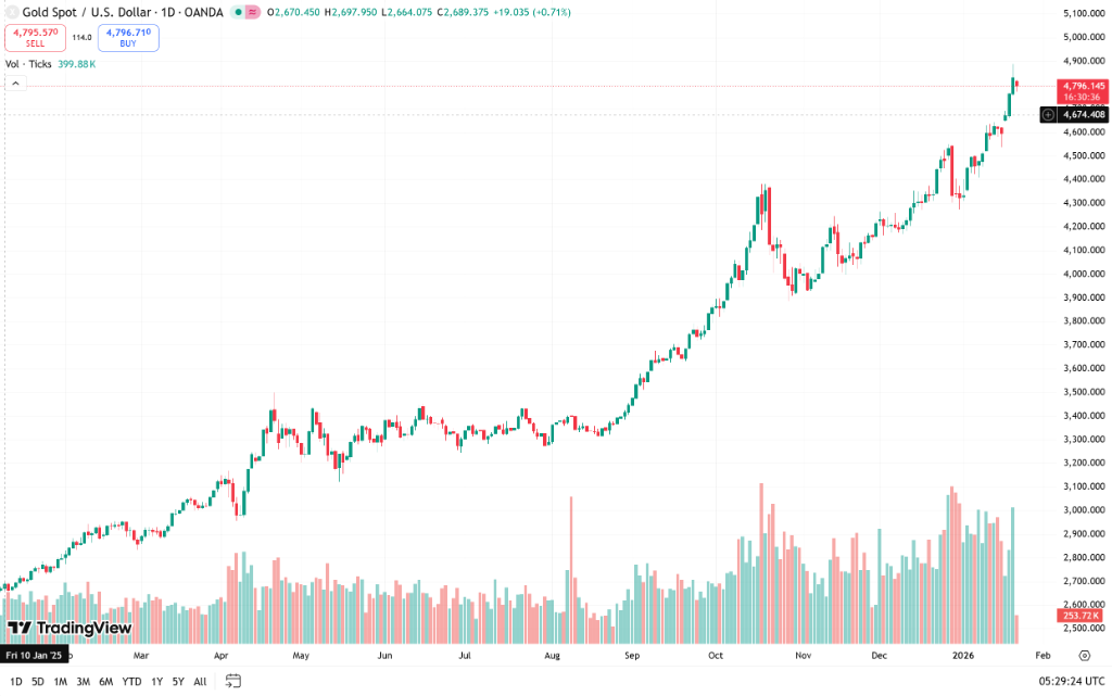 5400美元!高盛大幅上调黄金目标价:富豪们正跑步入场,与央行争夺“有限实物储备” - 图片1
