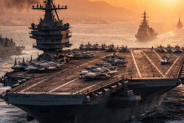 美军称林肯号航母打击群正部署中东