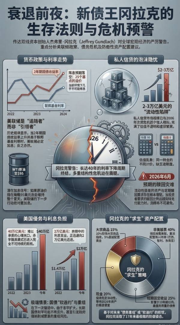 新债王:进入“保全资本”模式,风险仓位已砍到“历史最低”,“美联储加息、美国衰退、美债软违约”都有可能 - 图片1