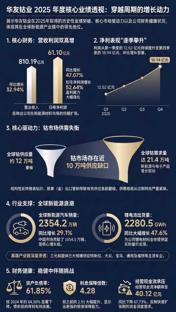 华友钴业2025年业绩创历史新高，钴价回升与新能源需求共振驱动增长｜财报见闻 - 图片1