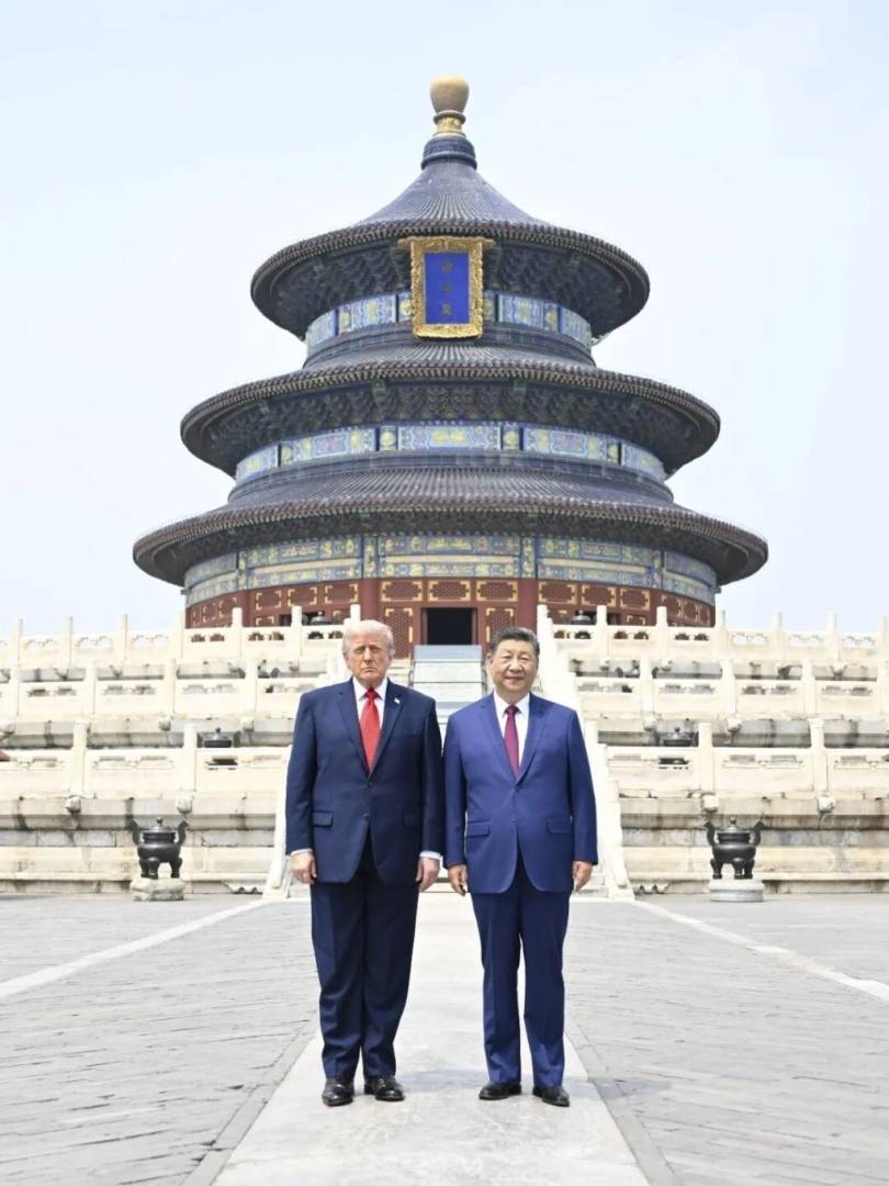 高清大图!习近平与美国总统特朗普共同游览天坛 - 图片2