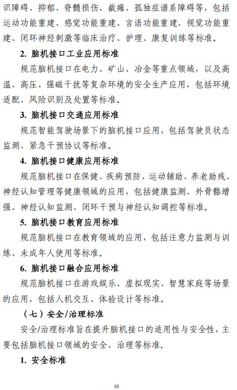 《国家脑机接口产业标准体系建设指南(2026版)》(征求意见稿)公布 提升我国脑机接口全球标准参与度 - 图片10